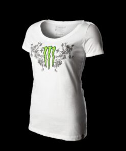 Monster Energy Filagree Scoop Neck, Women's (White)