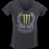 Monster Energy Women's Crest V Neck (Black)