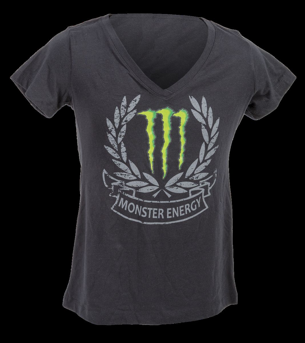 Monster Energy Women's Crest V Neck (Black)