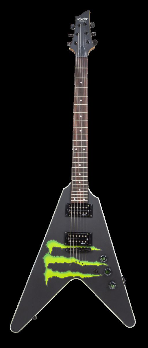 Monster Energy Schecter Flying Guitar