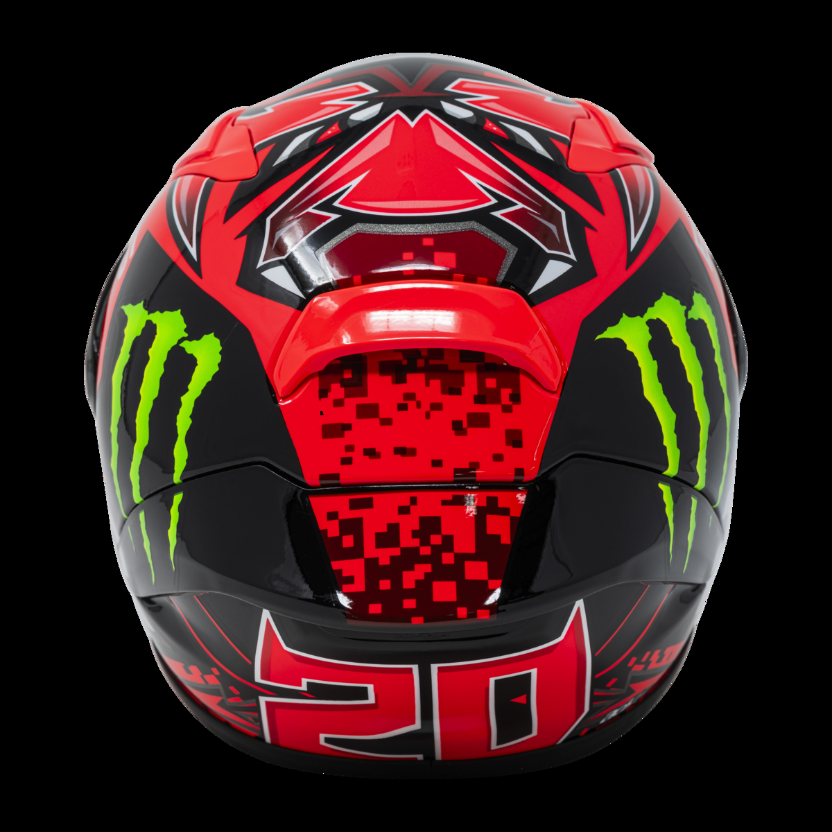 Monster Fabio Quartararo Replica Mini Helmet - Image 3