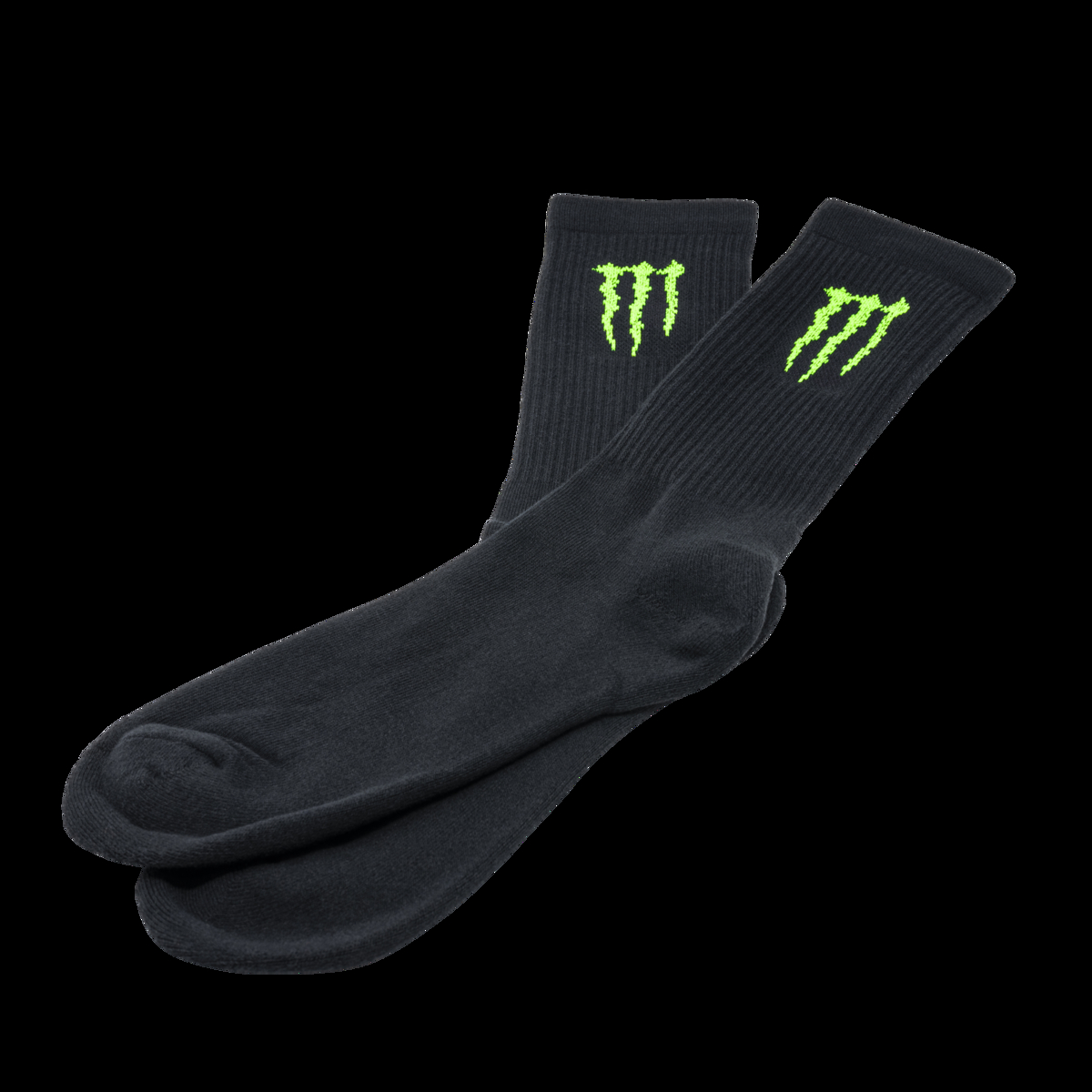 Monster Cushion Crew Sock's (Black)