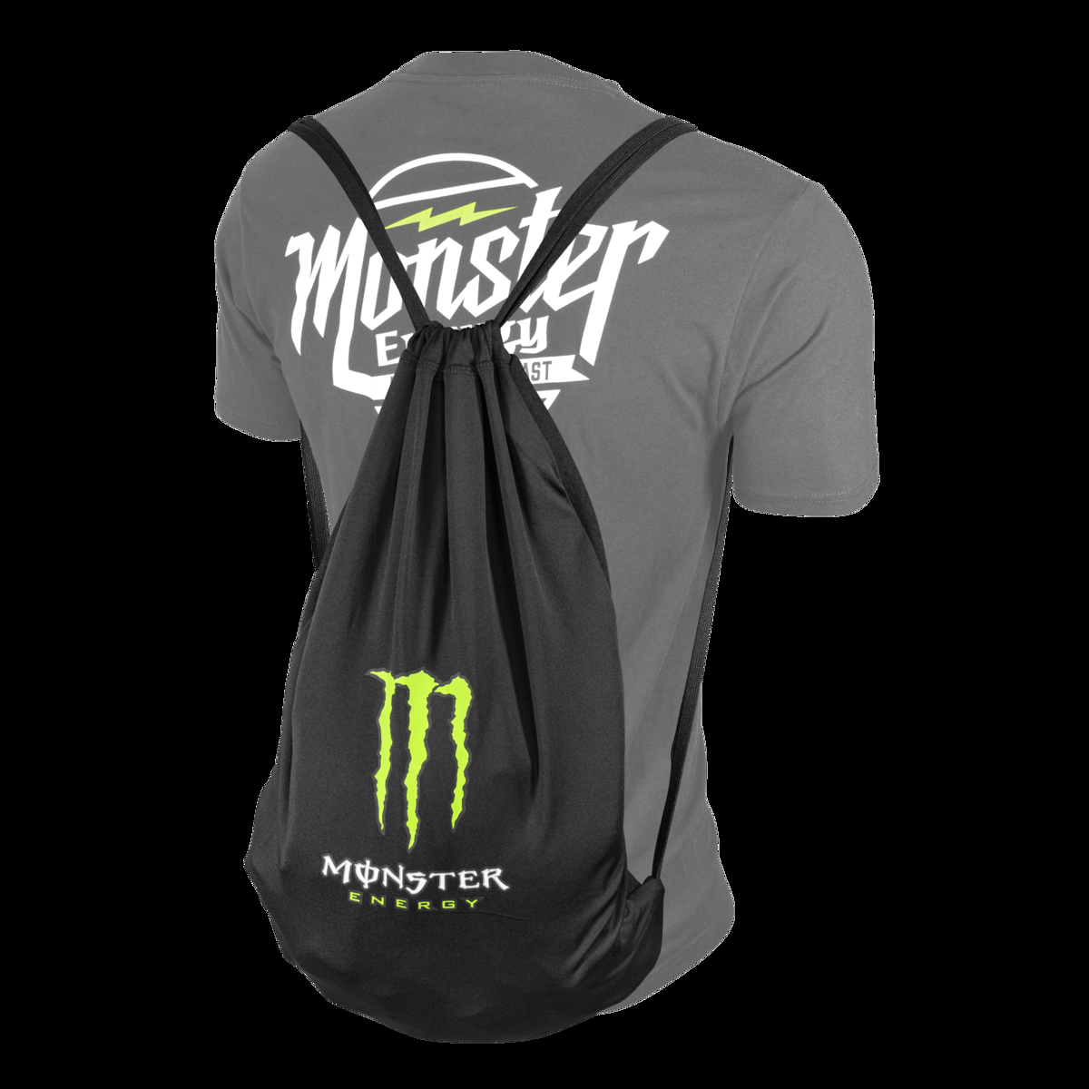 Monster 2 IN 1 Zip Hoodie / Cinch Bag (Unisex) - Image 4