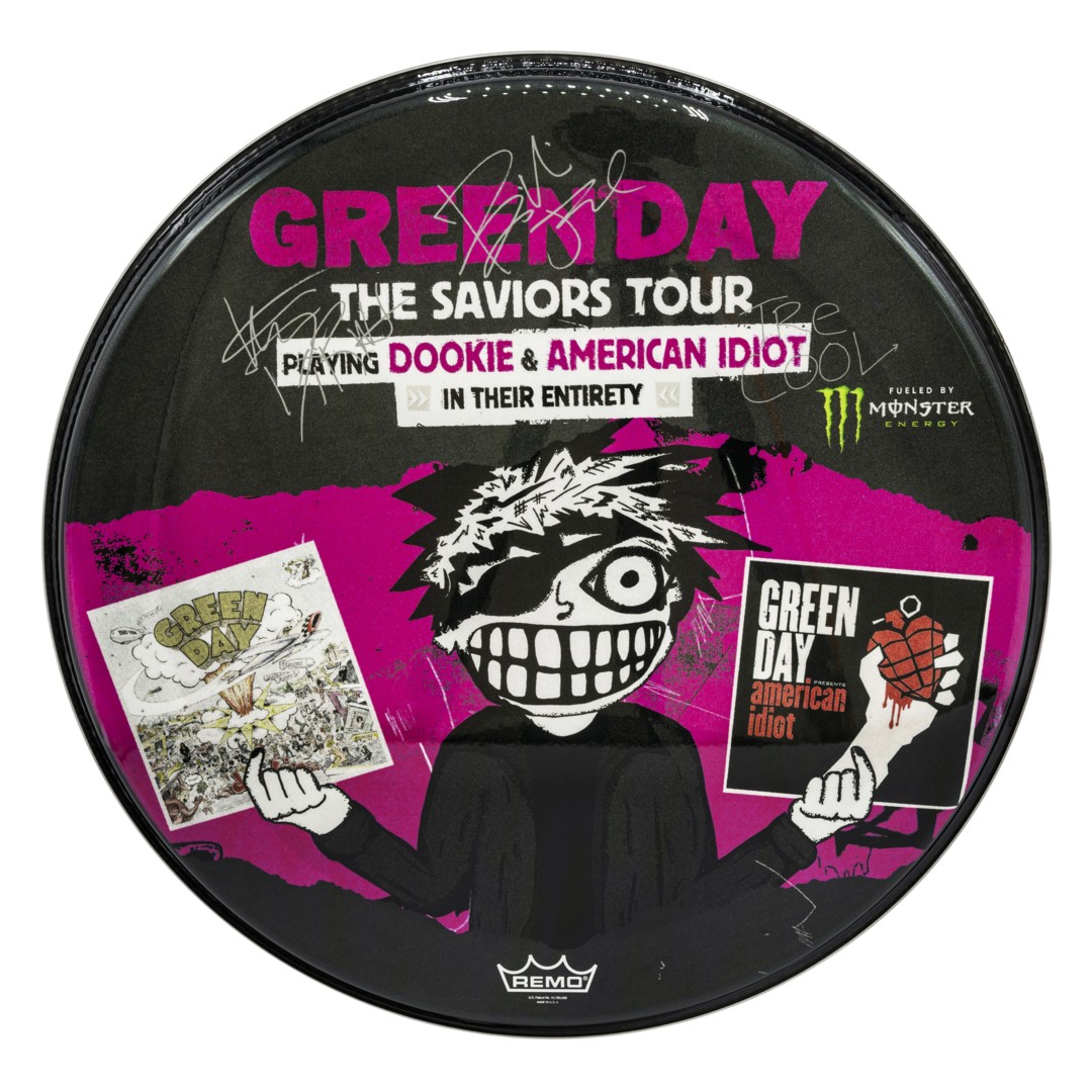 MONSTER x GREENDAY SAVIORS TOUR DRUM HEAD (Black)