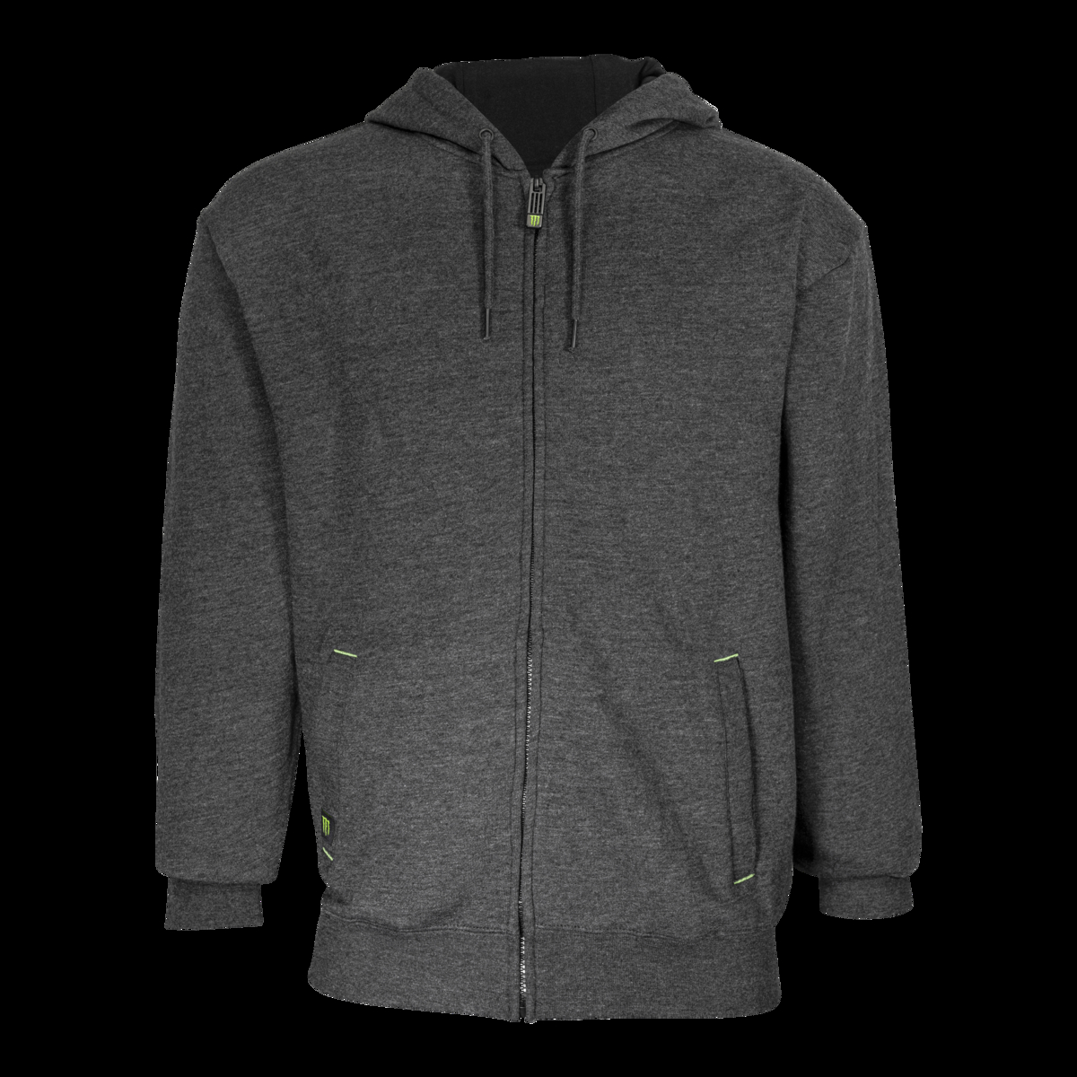 Monster Basic Charcoal Zip Hoodie - Men's