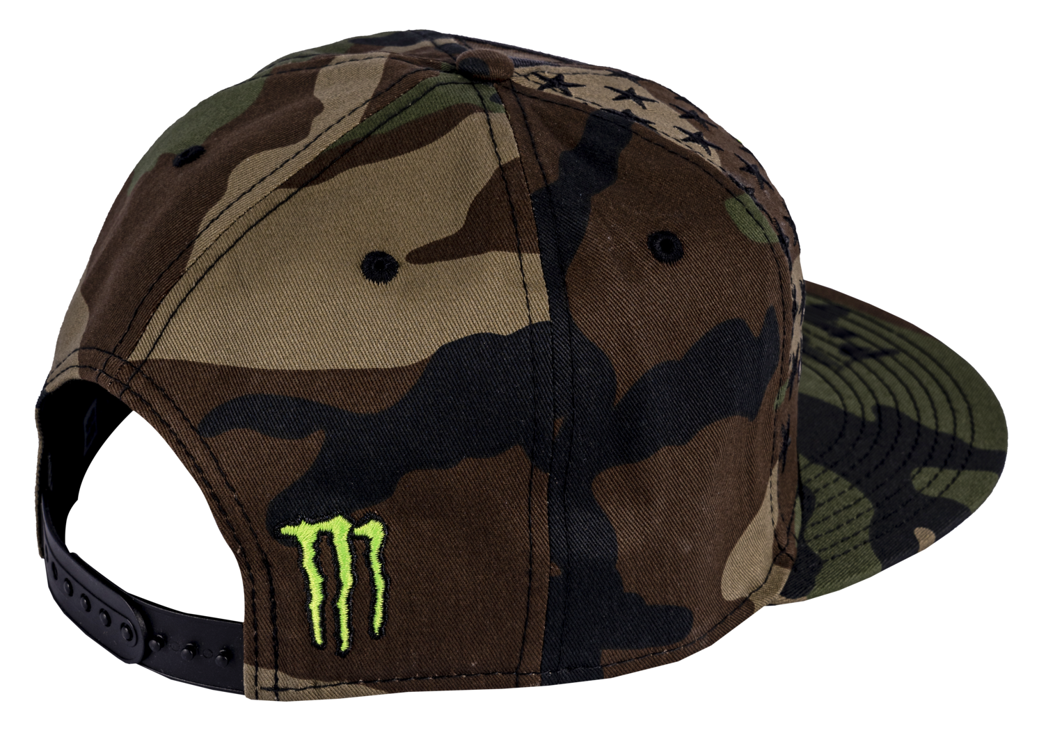 Monster Wood / Camo Stripe Snapback Hat - Image 2