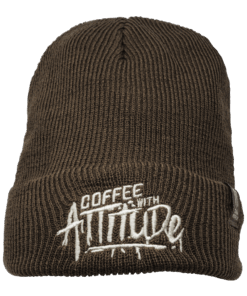 JAVA Attitude Cuff Beanie - (Brown)